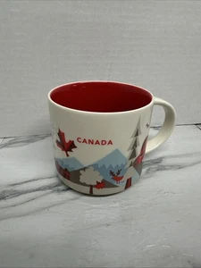 Starbucks Tazza Caffè Canada Tazza 14 oz Collezione You Are Here Rosso 2016 - Foto 1 di 4