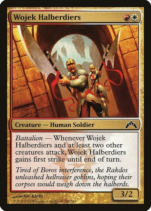 Wojek Halberdiers 4x FOIL GTC MTG Gatecrash Common MINT red white - Image 1 of 1