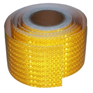 Yellow Reflective Tape Outdoor Waterproof 4 inch Wide, High Visibility Warnin... - Foto 1 di 9