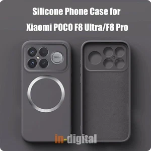 Silicone Phone Case for Xiaomi POCO F8 Ultra F8 Pro Privacy Film Magnetic Wallet - Picture 1 of 19