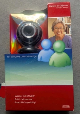 Microsoft LifeCam VX-3000 USB 2.0 Webcam New Sealed in Box From A Double Pack - Image 1 of 4