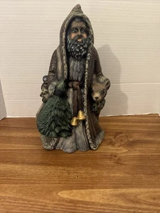 Vintage Keramik schön handbemalt alte Welt Weihnachtsmann Weihnachtsmann mit Hirsch - Bild 1 von 12