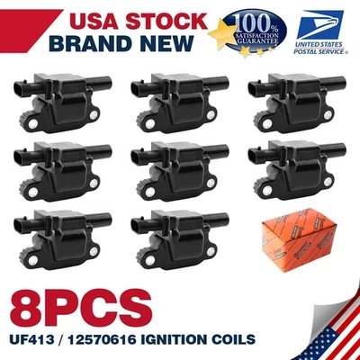 For Chevrolet Avalanche 2007-2012 New 8Pcs Ignition coils UF413 12570616 - Image 1 of 4