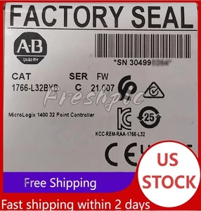 Sealed Pack Allen-Bradley 1766-L32BXB Ser C MicroLogix 1400 32 Point Controller - Picture 1 of 2