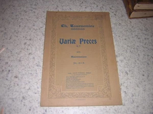 1904.variae preces / Charles Tournemire.Partitur Harmonium - Bild 1 von 1