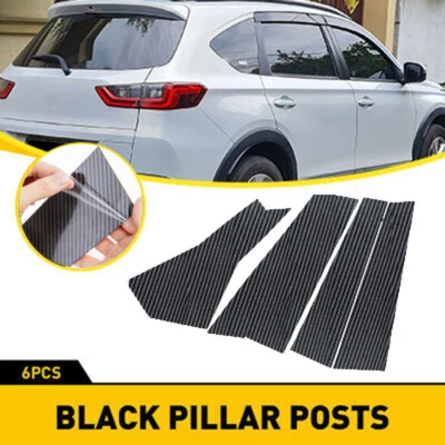 Pegatina de moldura de cubierta de puerta de ventana postes de pilar 6 piezas para Honda BR-V DG3 2022 23 2024 Foto 1 de 4