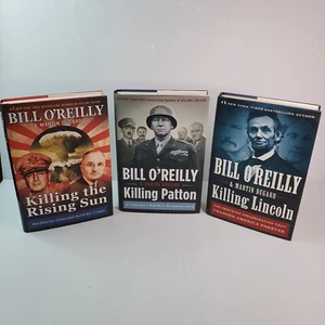 Bill O'Reilly "Killing" History Books Lot of 3: Patton, Lincoln, Rising Sun - Picture 1 of 17