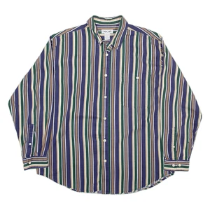 CHEROKEE Mens Shirt Blue Striped Long Sleeve XL - Picture 1 of 6