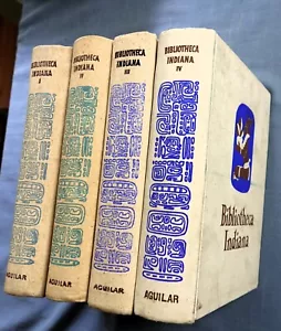 BIBLIOTHECA INDIANA, LIBROS Y FUENTES SOBRE AMERICA Y FILIPINAS 4 TOME 1957-62 - Picture 1 of 22