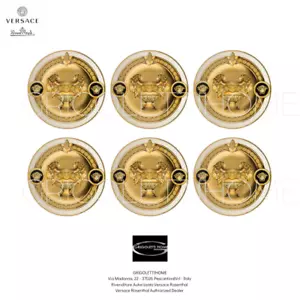 Versace Rosenthal - Prestige Gala - Set 6 Piatti Piani / Burro cm 10 - in 4.09 - Imagen 1 de 6