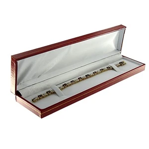Rot Kunstleder Uhrenarmband Box Display Schmuck Geschenkboxen Klassiker 1 Dutzend - Bild 1 von 5