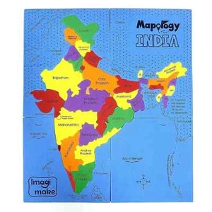 Mapology India Map Puzzles Geography for Kids Educational Toys Puzzles for Kids - Picture 1 of 3