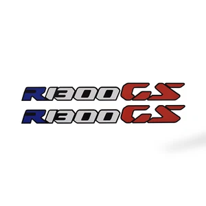 Pyramidenaufkleber | BMW R 1300 GS Logo | blau & rot | 2er Set - Bild 1 von 3
