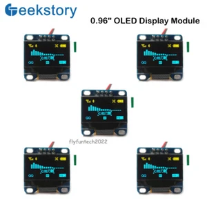 Módulo de pantalla OLED azul amarillo de 0,96" módulo de pantalla LCD IIC serie 128X64 - Imagen 1 de 7