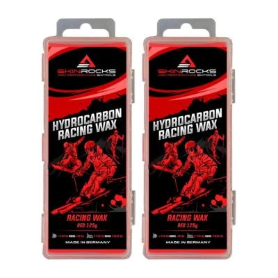 SkinRocks Hydrocarbon Racing Wachs Ski Langlauf Snowboard Profi Wax Red 250g - Bild 1 von 3