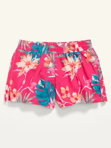 Old Navy Kid Girls Go-Dry Cool Floral Palm Printed Run Shorts Size XL or XXL - Picture 1 of 2