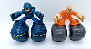 Mattel Matchbox Big Boots Action Figures Lot of 2 Police Cop Inmate Prisoner - Picture 1 of 5