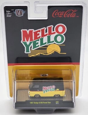 M2 MACHINES L.E. 4,650 COCA-COLA  MELLO YELLO 1967 DODGE A100 PANEL VAN A28! - Imagem 1 de 2