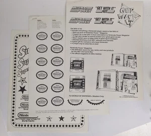 1990 Nintendo Licensing Style Guide Logos Promotional Sheets (3x) - Picture 1 of 1