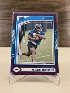 Donruss #385 Keilan Robinson 2024 clasificación novato púrpura prensa prueba jaguares - Imagen 1 de 2