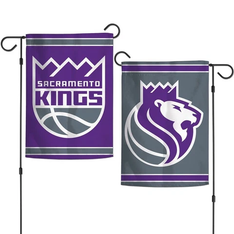 SACRAMENTO KINGS 12"X18" 2 SIDED GARDEN FLAG NEW WINCRAFT 👑 Cover