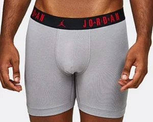 NEU 40 $ Michael Jordan Flight Baumwolle Stretch grau Boxershorts GRÖSSE XL 1 STÜCK - Bild 1 von 4