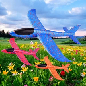 3 | 5| 10 X JUMBO Large Foam Plane Glider Kids Outdoor Toy Aeroplane 48CMX46.5CM - Picture 1 of 18