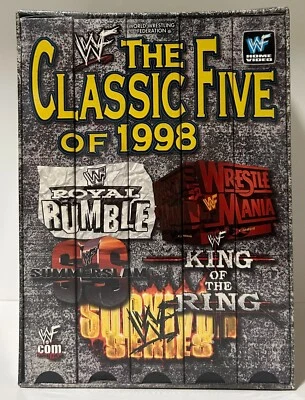 WWE WWF Classic 5 Five Of 1998 Box Set New VHS Tape SummerSlam KOTR Survivor WWC - Image 1 of 4