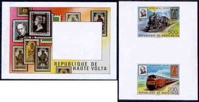 Буркина-Фасо 1979 Rowland Hill & Train МАСТЕР ДОКАЗАТЕЛЬСТВА - Изображение 1 из 2