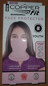 Copper Fit Guardwell Copper Infused Face Protector Pink Youth Brand New - Picture 1 of 6