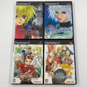Tales of Destiny 2 & Symphonia & The Abyss & Rebirth 4Games set Sony PS2 Tested - Picture 1 of 4