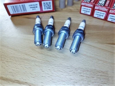 4 bujías de carreras BRISK LGS actualización se adaptan a: BMW S1000R, RR, XR y2008-2021 Foto 1 de 4