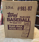 1987 TOPPS Baseball Rak-Pack 3 Box Case Factory Sealed  Mint  72 Packs. Bonds 10