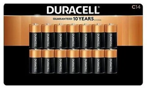 Duracell Alkaline C Batteries | Long Lasting Power CopperTop All Purpose C - Picture 1 of 1
