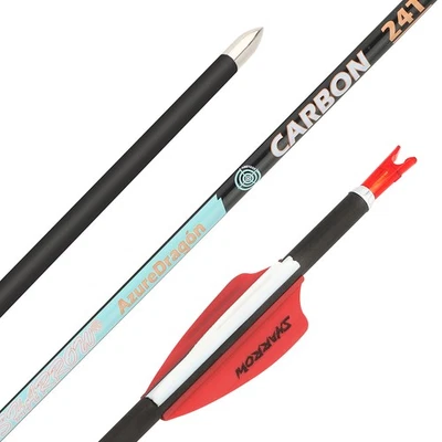 32" Pure Carbon Arrows .001" SP300-1000 Vanes Archery ID4.2mm Bow Hunting Target - Image 1 of 4