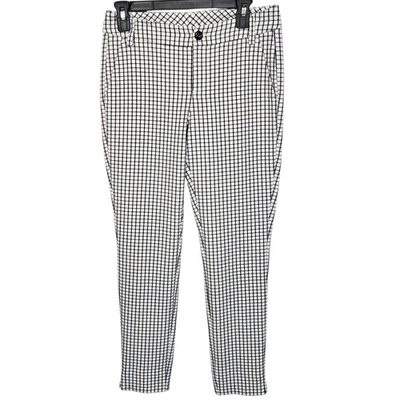 Cabi Pants Womens Size 2 Black White Gingham Check Slim Leg Ankle Career - Image 1 of 4