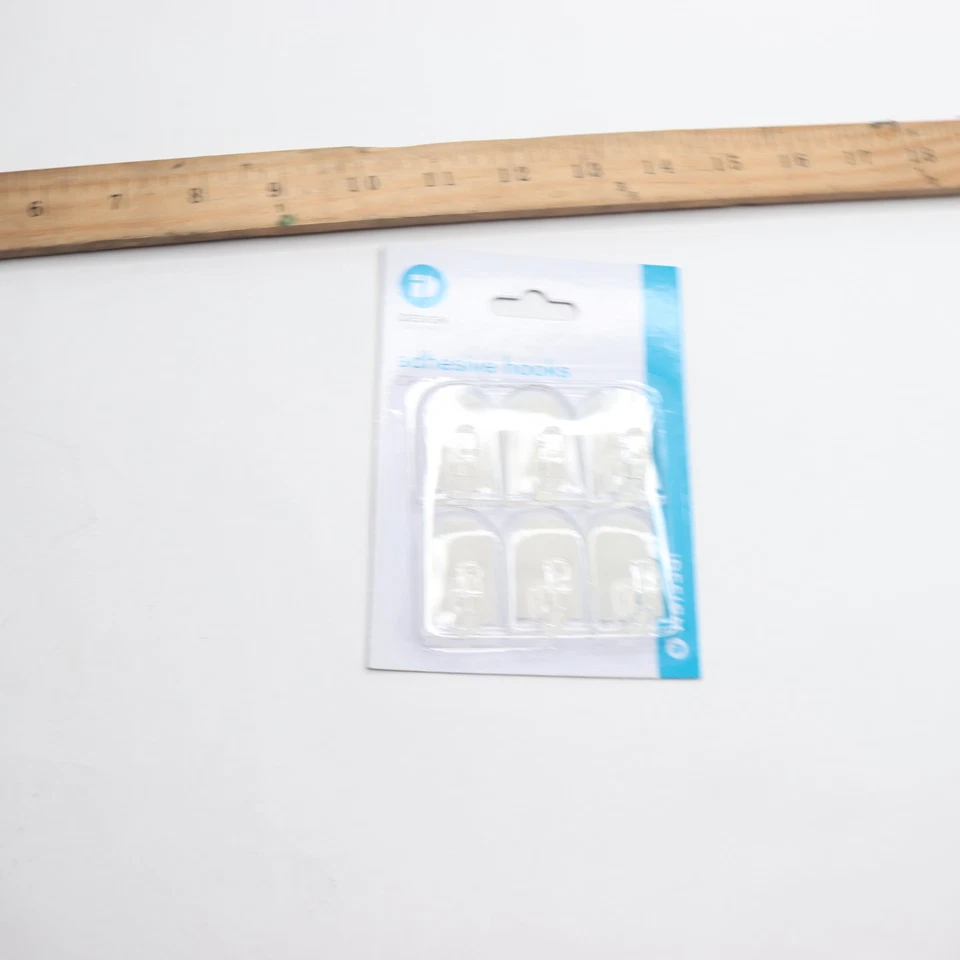 (6-Pk) IDesign Self-Adhesive Mini Hook Plastic Clear 14100 - Image 1 of 4