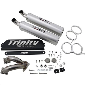 Trinity Racing TR-4173S Stage 5 Dual Slip-On - Brushed Muffler - Picture 1 of 3