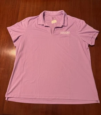 Polo de golf High Point University XL para mujer Nike lavanda púrpura HPU Foto 1 de 4