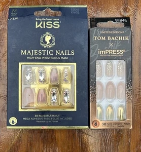 Kiss Majestic Nails #83548 High End Prestigioso Mani/Tom Bachik #88845 Impress - Foto 1 di 4