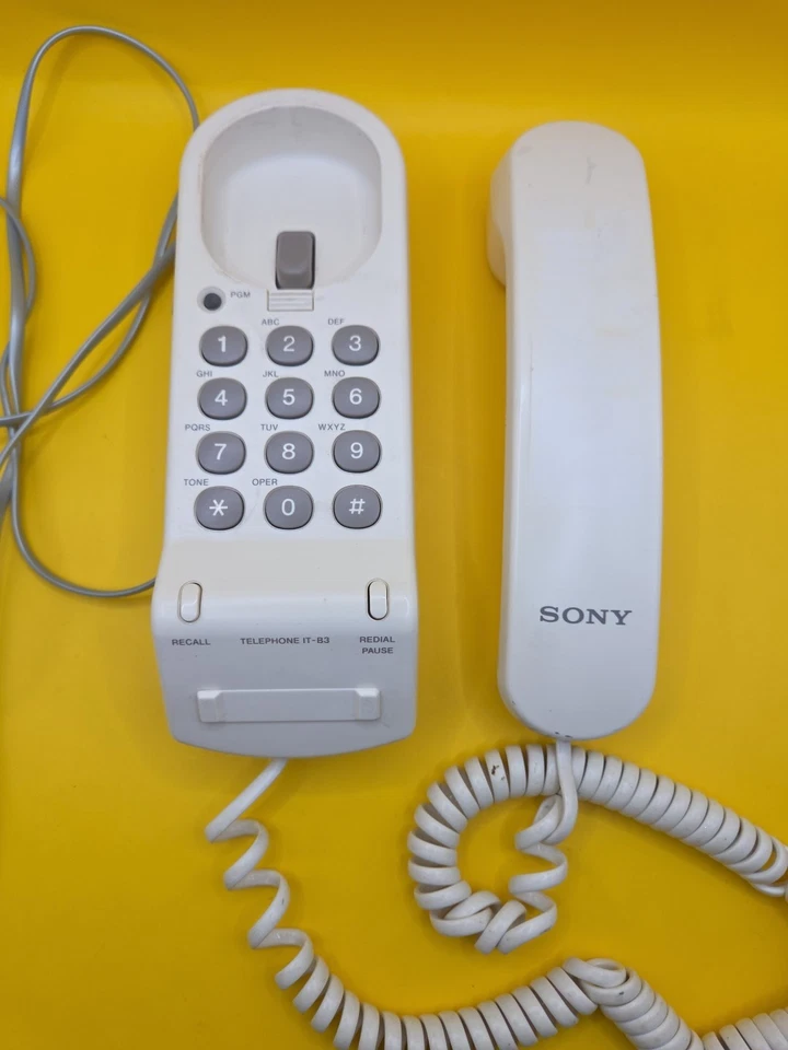 Teléfono fijo con cable Sony IT-B3 de colección - IT - blanco Foto 1 de 4