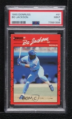1990 Donruss Bo Jackson #61 PSA 9 MINT - Image 1 of 3
