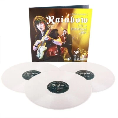 RAINBOW Live at Birmingham 3-LP Album White Colored Vinyl w/gatefold NEW LP - Image 1 of 4