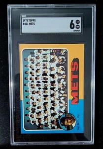 1975 Topps Yogi Berra MGR Mets Team #421 SGC 6 - Picture 1 of 2