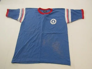Camisa Grande Vintage Alpine Pet Clinic Kennels Azul - Imagen 1 de 12