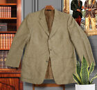 Vintage Burberry London 42R 100% Wool Tan Relaxed Patch Pocket Tweed Sport Coat