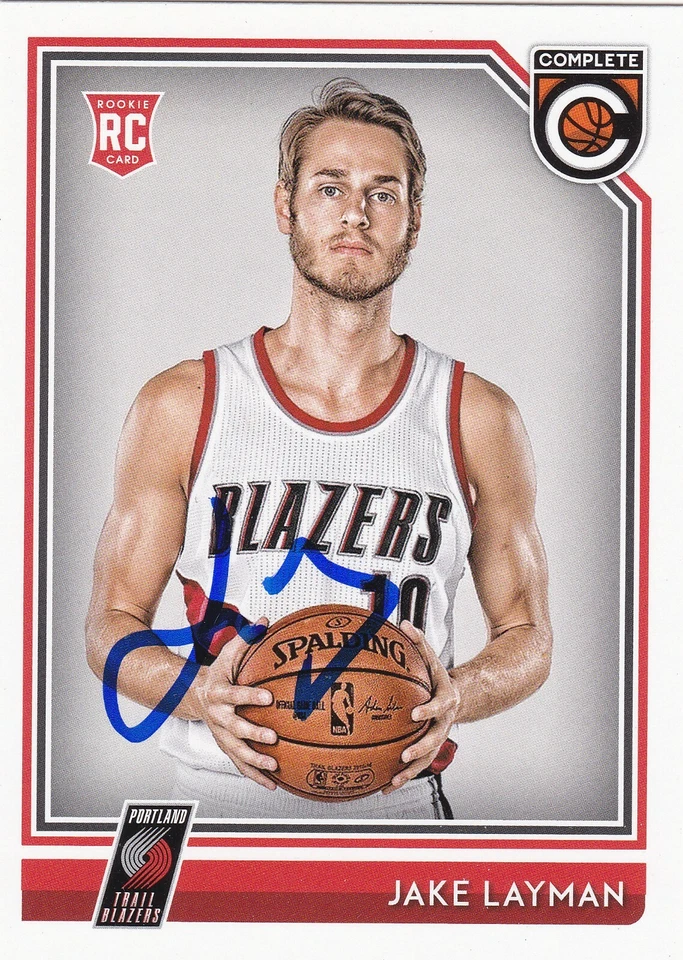 JAKE LAYMAN PORTLAND TRAIL BLAZERS SIGNED ROOKIE CARD MINNESOTA TIMBERWOLVES - Image 1 of 1