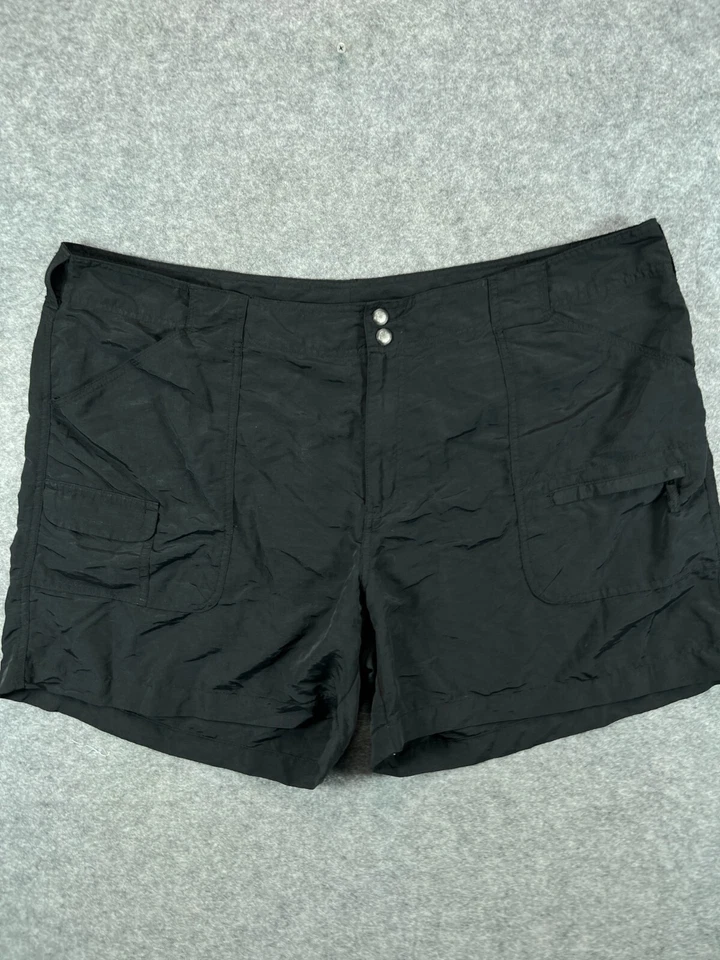 Pantalones Cortos World Wide Sportsman Para Mujer Plus 22W Negro Nylon Utilitario Chino Damas Foto 1 de 4