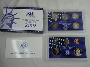 2002-S US Mint Proof Set 10 Coin Set OGP Original Government Packaging COA - Picture 1 of 5