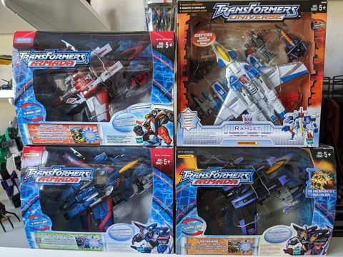 Transformers Armada (2003) LOT of 3 Seekers + 1 TU (2003) Ramjet. All MIB Cover